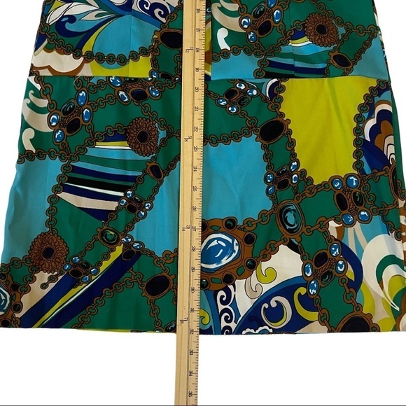 Sangria Size 6 Colourful Abstract 3/4 Sleeve Knee Length Business Dress … - Picture 15 of 16